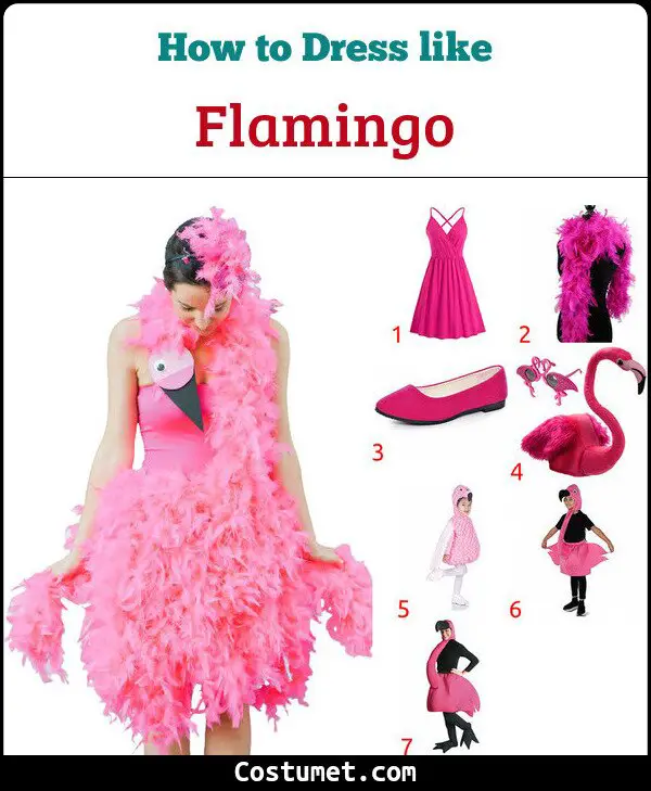 Flamingo Costume for Cosplay & Halloween