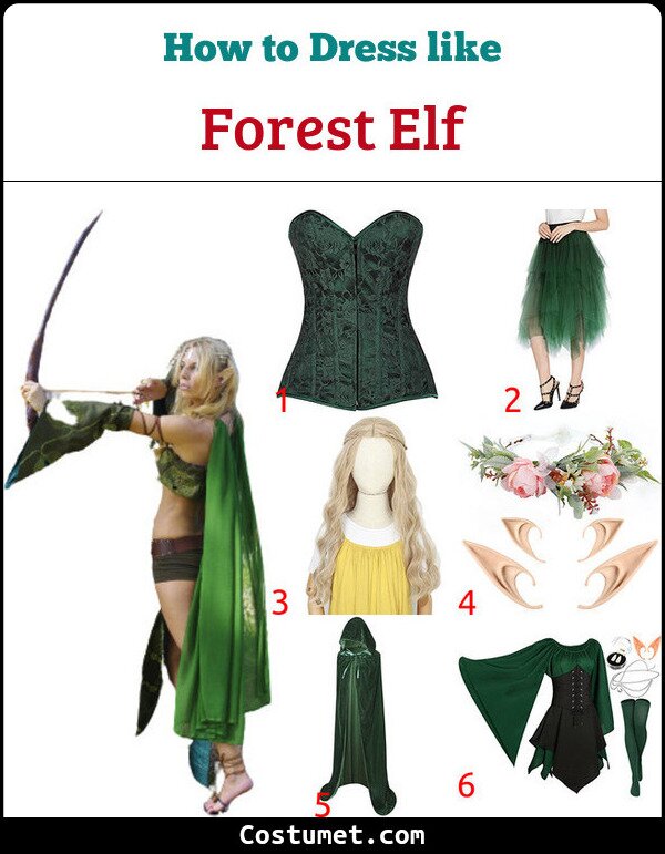 Forest Elf Costume for Cosplay & Halloween