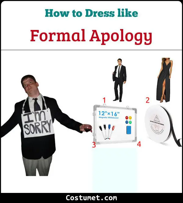 Formal Apology Costume for Cosplay & Halloween