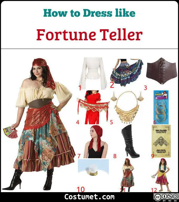 Fortune Teller Costume for Cosplay & Halloween