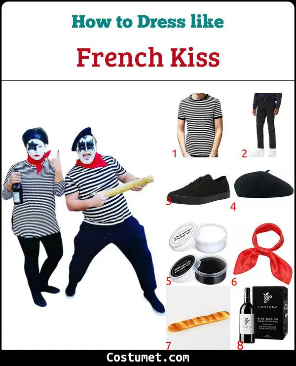 French Kiss Costume for Cosplay & Halloween