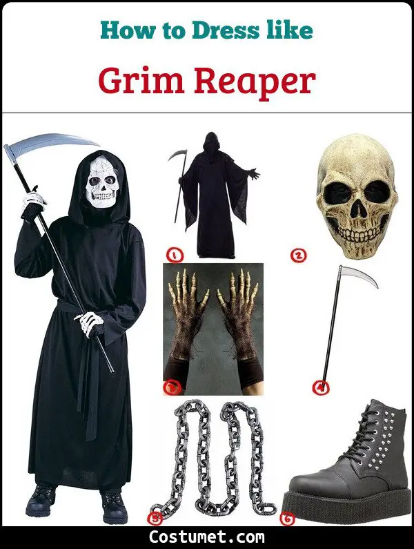 Grim Reaper Costume for Cosplay & Halloween
