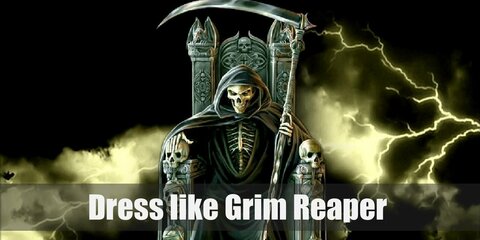The grim reaper costume should be very dark and scary, but can be also made to look stylish while also being horrific.
