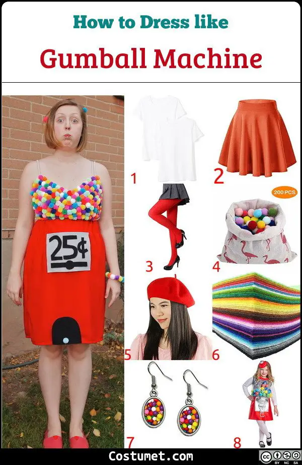 Gumball Machine Costume for Cosplay & Halloween