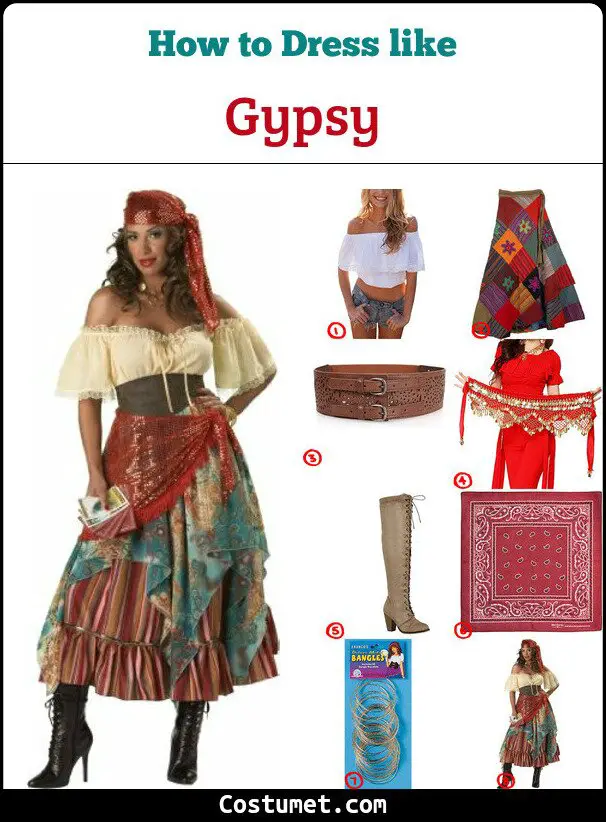Gypsy Costume for Cosplay & Halloween