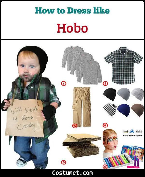 Hobo Costume for Cosplay & Halloween