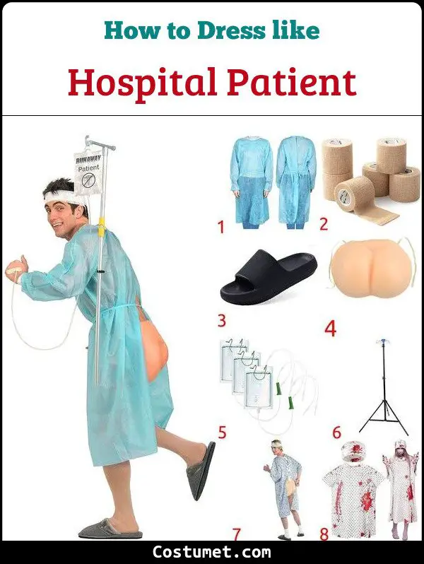 Hospital Patient Costume for Cosplay & Halloween