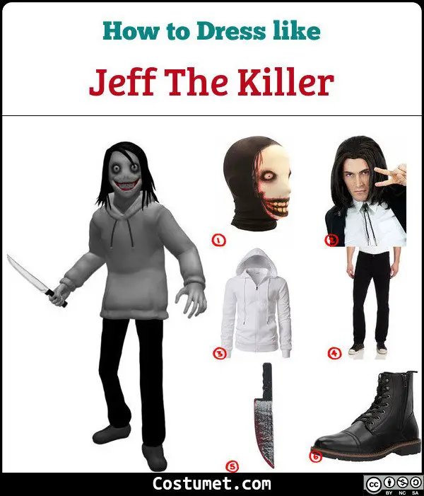 Jeff The Killer Costume for Cosplay & Halloween