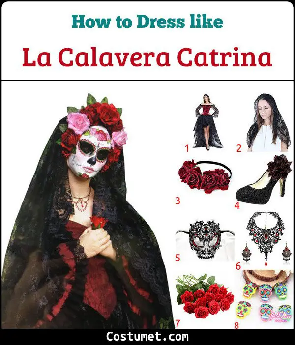 La Calavera Catrina Costume for Cosplay & Halloween