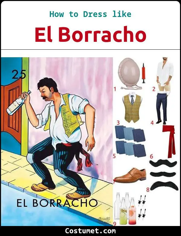 El Borracho Costume for Cosplay & Halloween