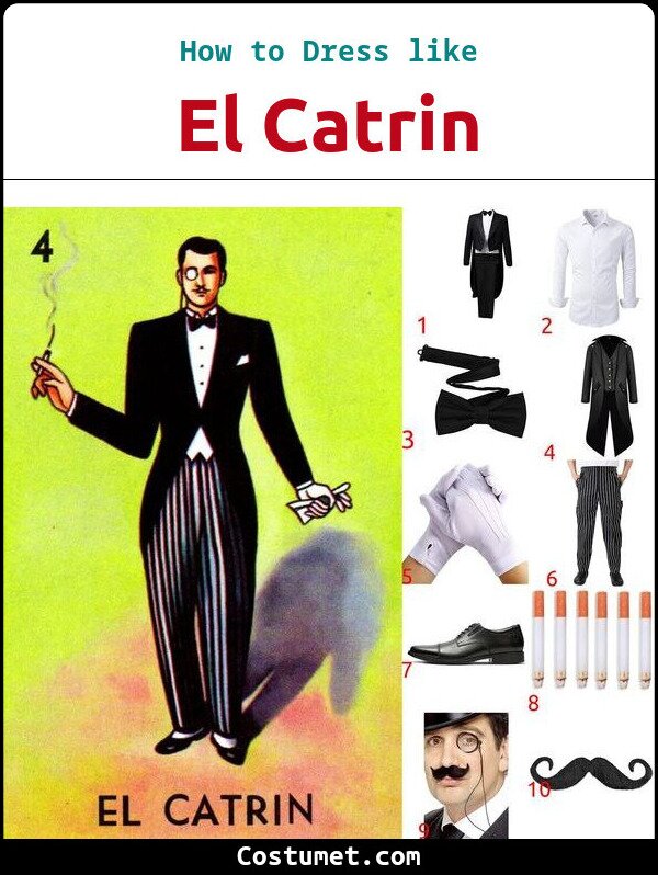 El Catrin Costume for Cosplay & Halloween