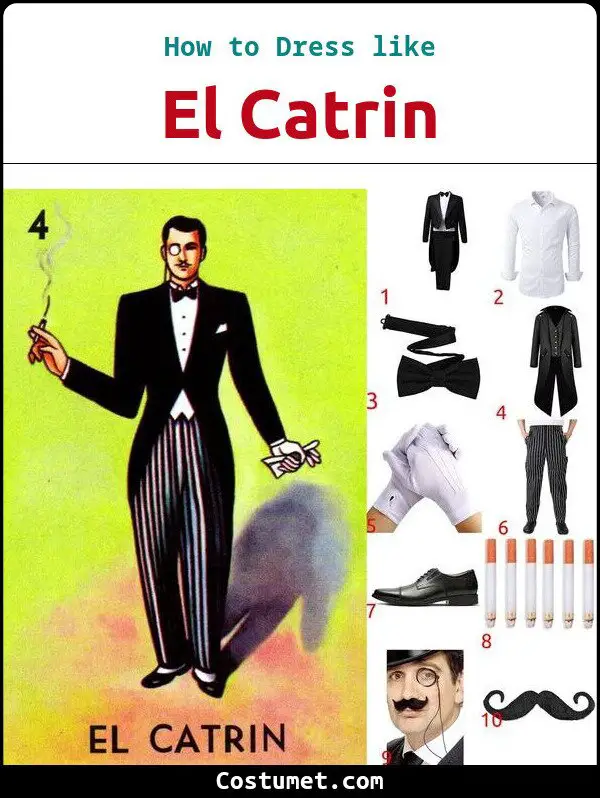 El Catrin Costume for Cosplay & Halloween