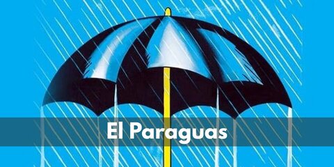 El Paraguas' costume can be recreated with a wearable blanket, an umbrella, and some fairy lights.