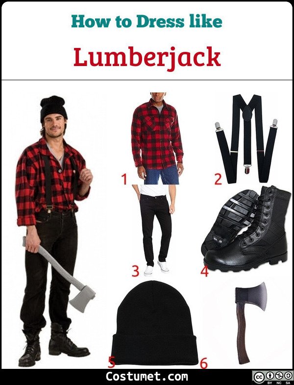 Lumberjack Costume for Cosplay & Halloween