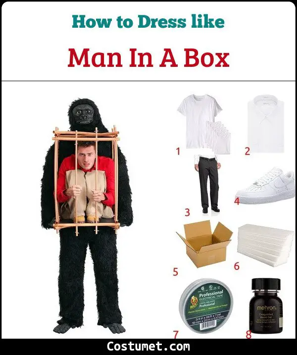 Man In A Box Costume for Cosplay & Halloween