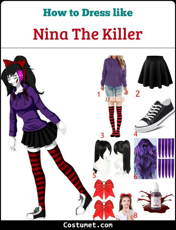 Nina The Killer Costume for Cosplay & Halloween