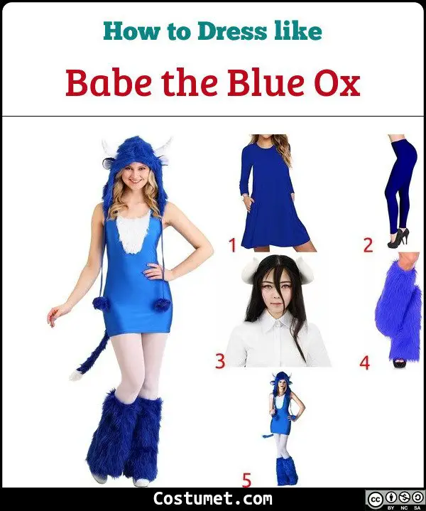 Babe the Blue Ox Costume for Cosplay & Halloween