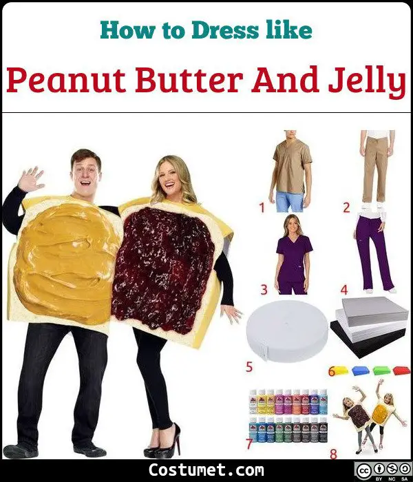 Peanut Butter And Jelly Costume for Cosplay & Halloween