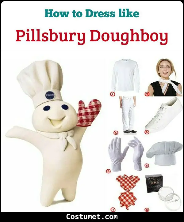 Pillsbury Doughboy Costume for Cosplay & Halloween