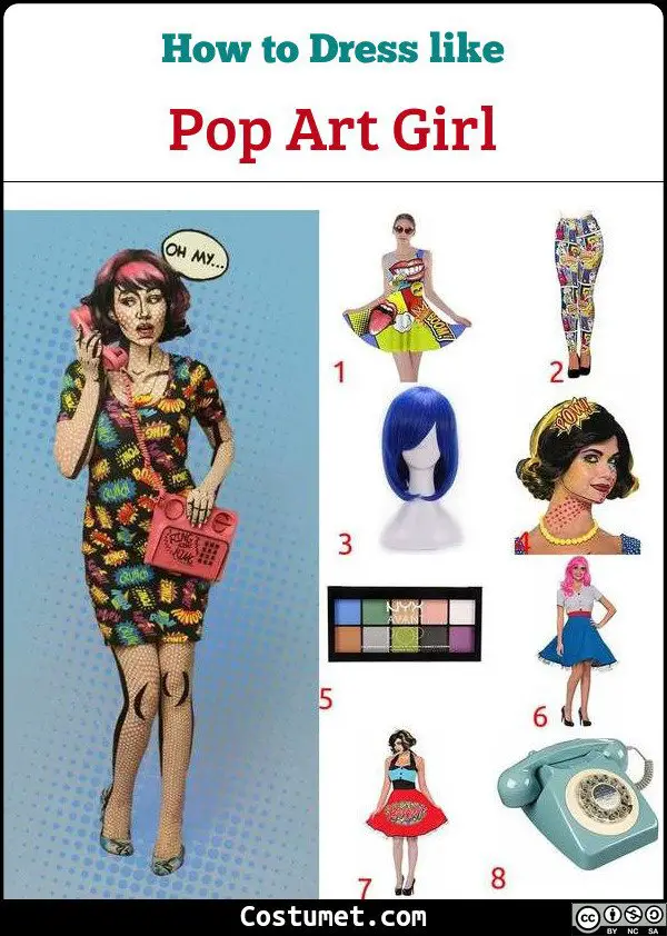 Pop Art Costume for Cosplay & Halloween