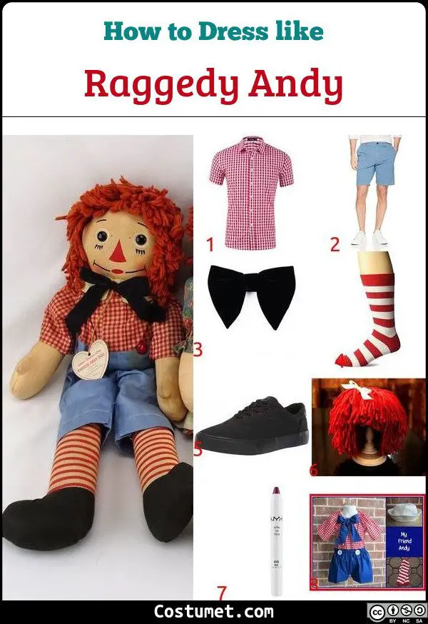 Raggedy Andy Costume for Cosplay & Halloween