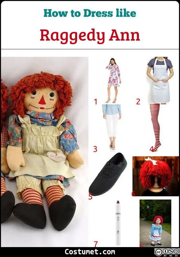 Raggedy Ann Costume for Cosplay & Halloween