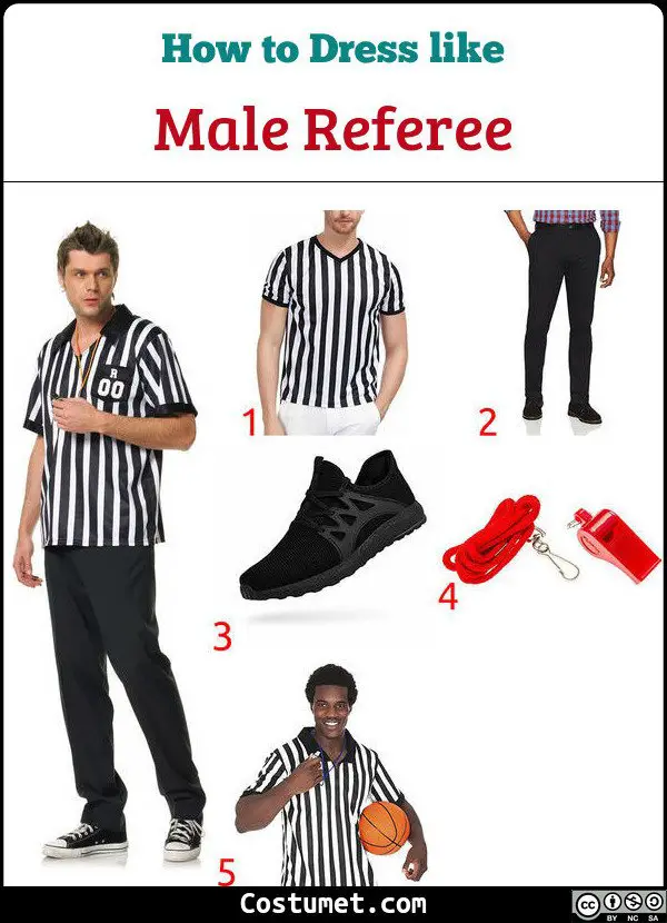 Men Referee Costume for Cosplay & Halloween