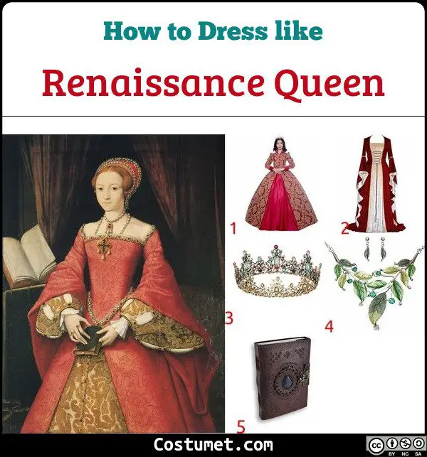 Renaissance Queen Costume for Cosplay & Halloween