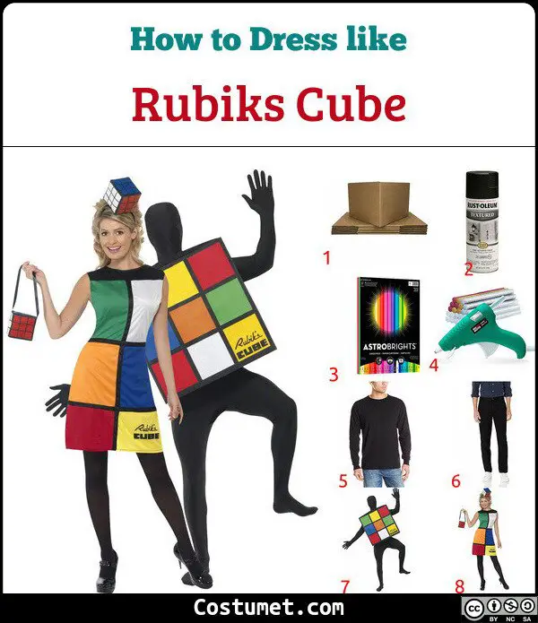 Rubiks Cube Costume for Cosplay & Halloween