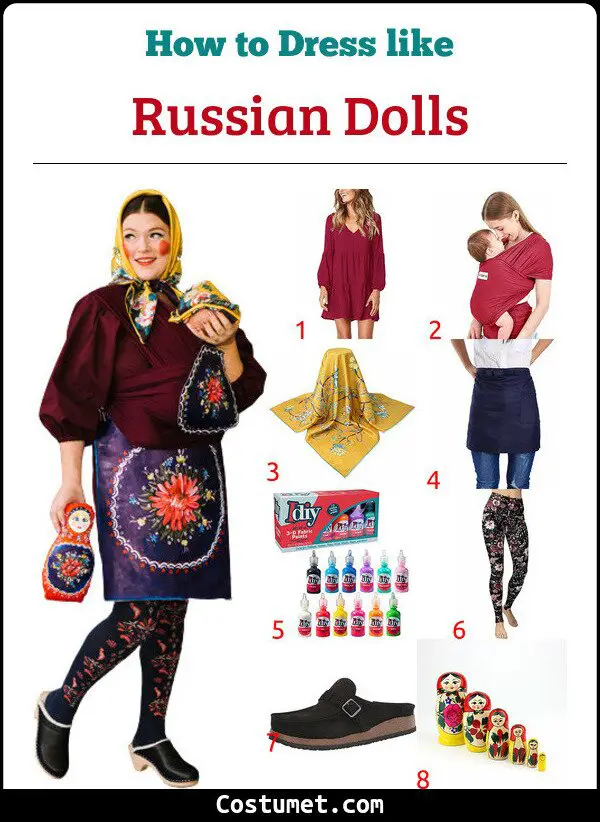 Russian Dolls Costume for Cosplay & Halloween