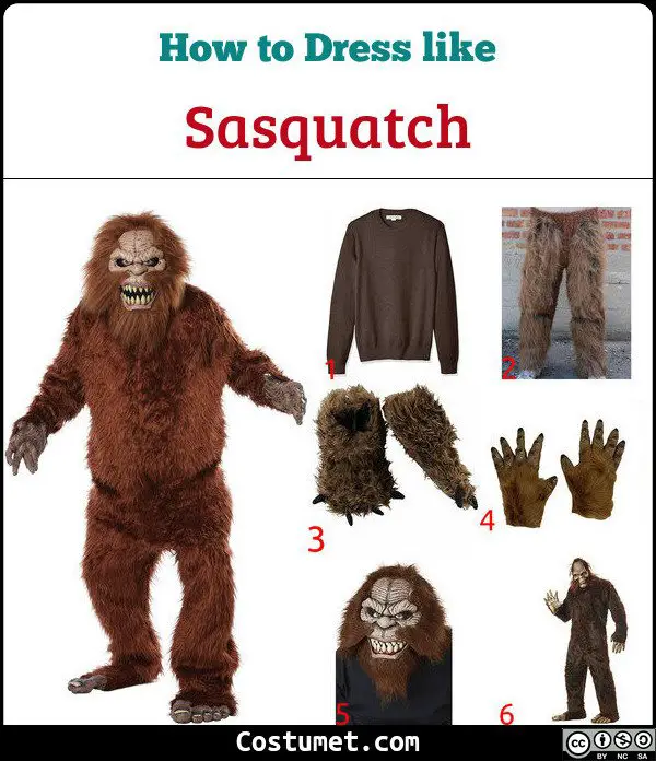 Sasquatch Costume for Cosplay & Halloween