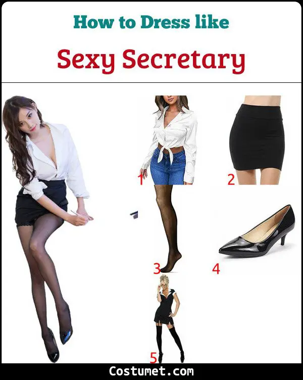 Sexy Secretary Costume for Cosplay & Halloween