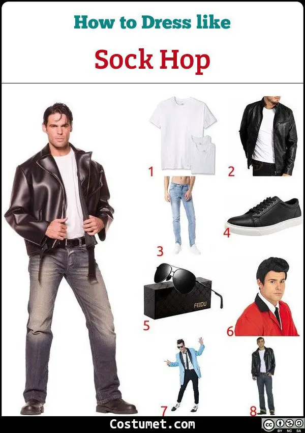 Male Sock Hop Costume for Cosplay & Halloween