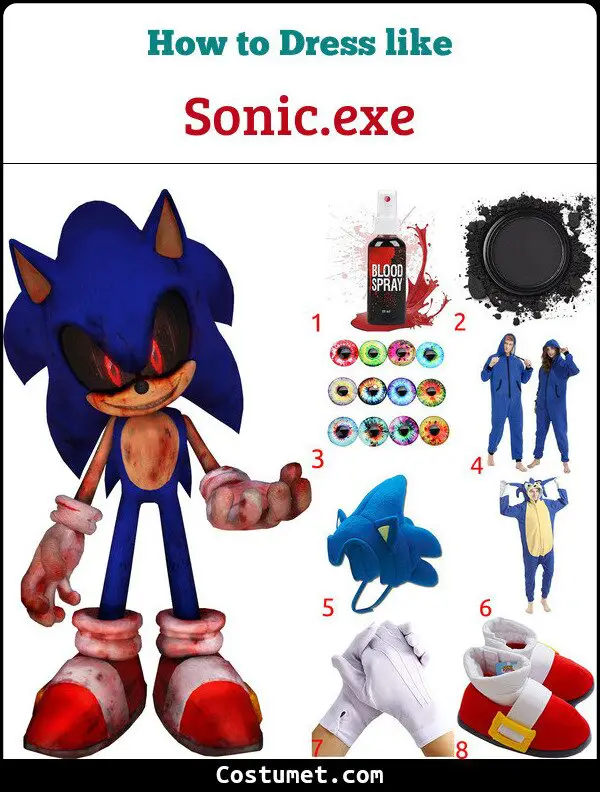 Sonic.exe's Costume from Creepypasta for Cosplay & Halloween 2023