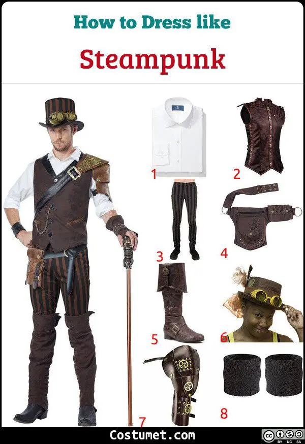 Steampunk Costume For Cosplay Halloween