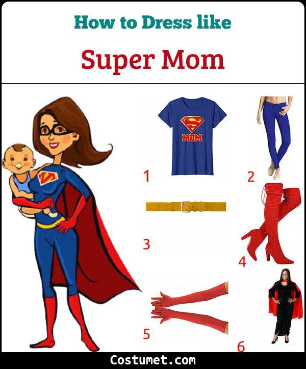 Super Mom Costume for Cosplay & Halloween