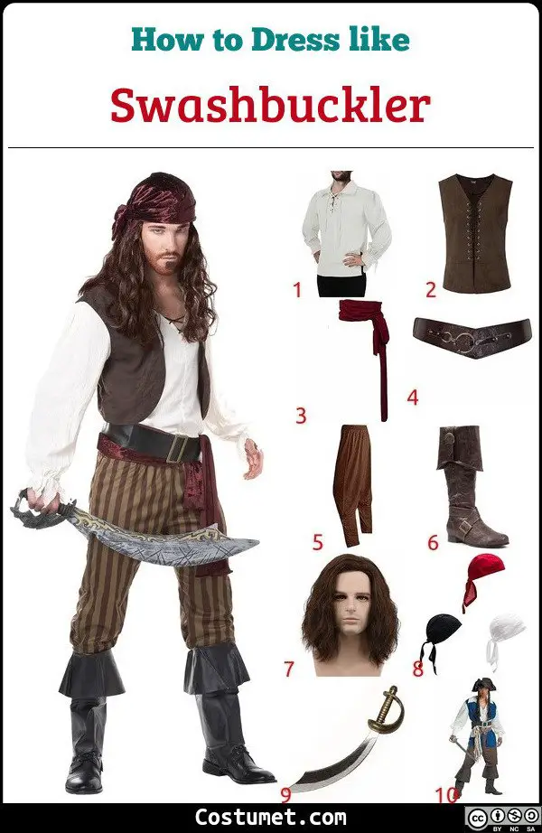 Swashbuckler Costume for Cosplay & Halloween