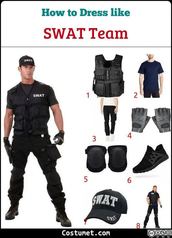 Swat Team Costume for Cosplay & Halloween. 