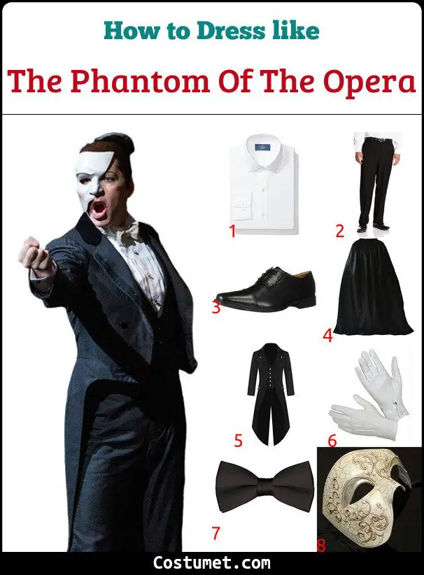 The Phantom Of The Opera Costume for Cosplay & Halloween