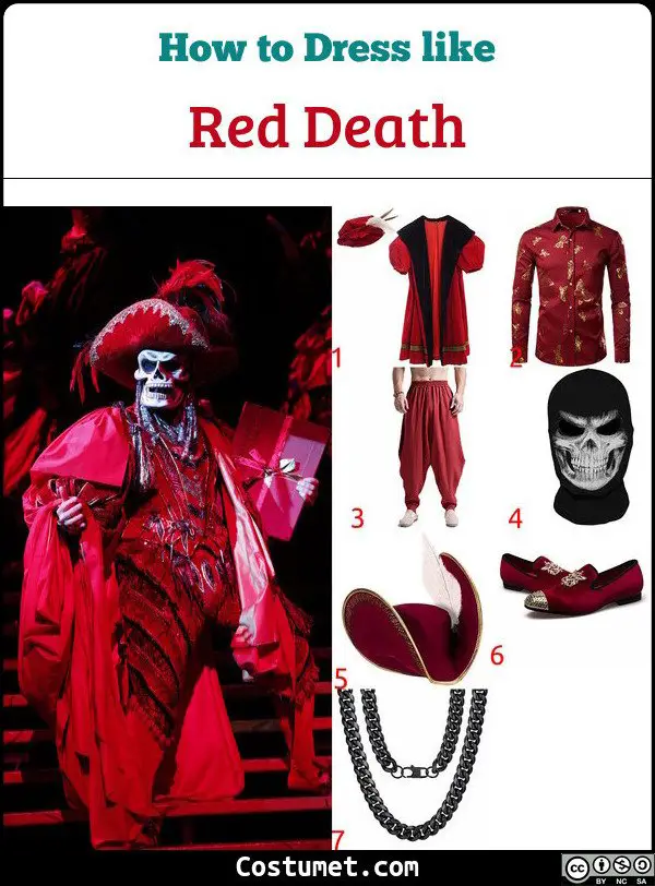 Red Death Costume for Cosplay & Halloween