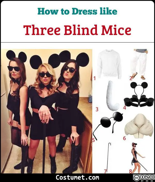 Three Blind Mice Costume for Cosplay & Halloween