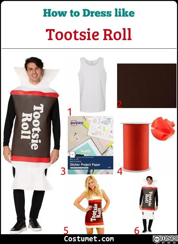 Tootsie Roll Costume for Cosplay & Halloween