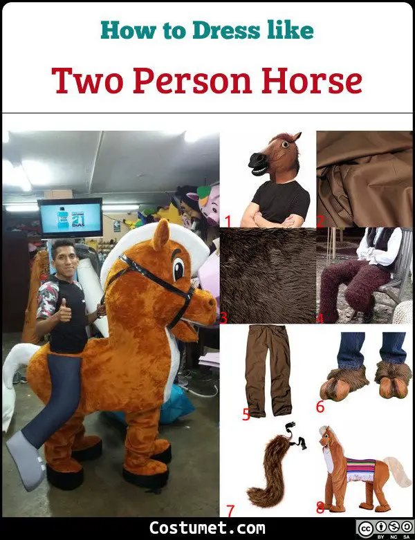 Two Person Horse Costume for Cosplay & Halloween