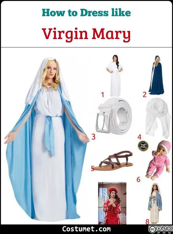 Virgin Mary Costume for Cosplay & Halloween