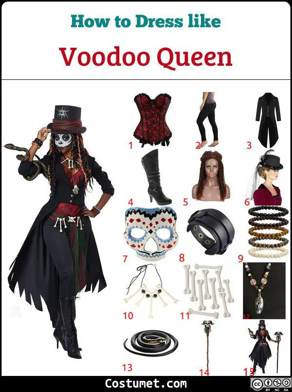 Voodoo Queen Costume for Cosplay & Halloween