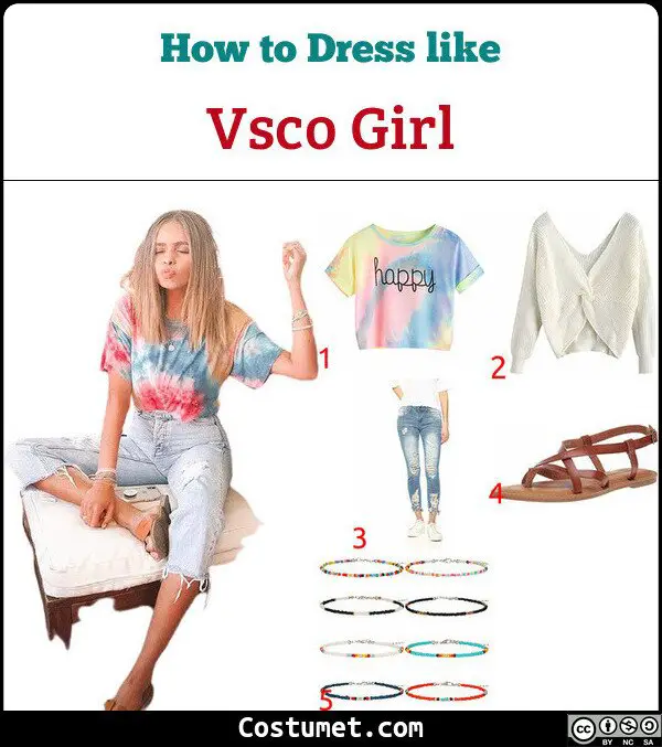 Vsco Girl Costume for Cosplay & Halloween