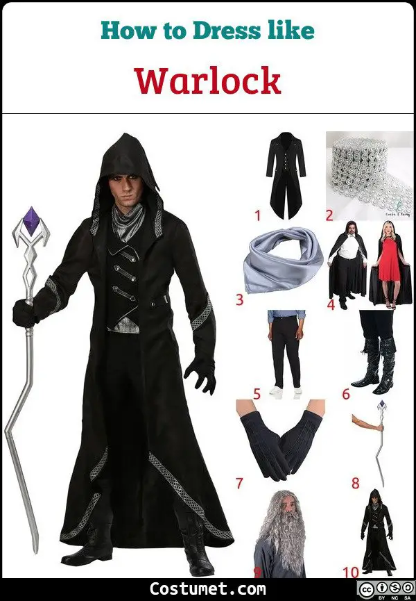 Warlock Costume for Cosplay & Halloween