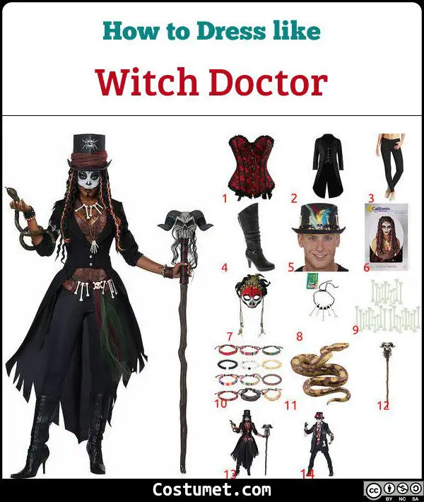 Witch Doctor Costume for Cosplay & Halloween