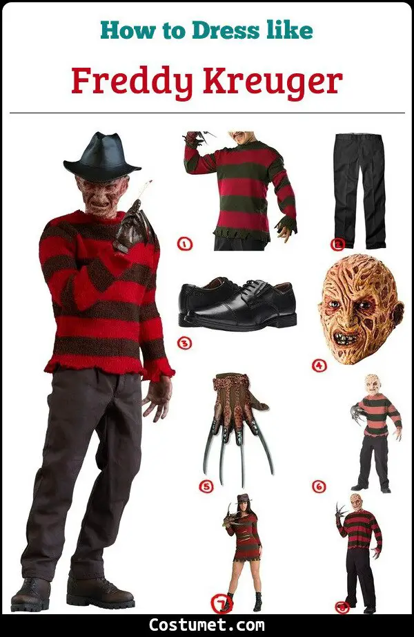 Freddy Kreuger Costume for Cosplay & Halloween