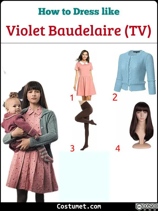 Violet Baudelaire (TV) Costume for Cosplay & Halloween
